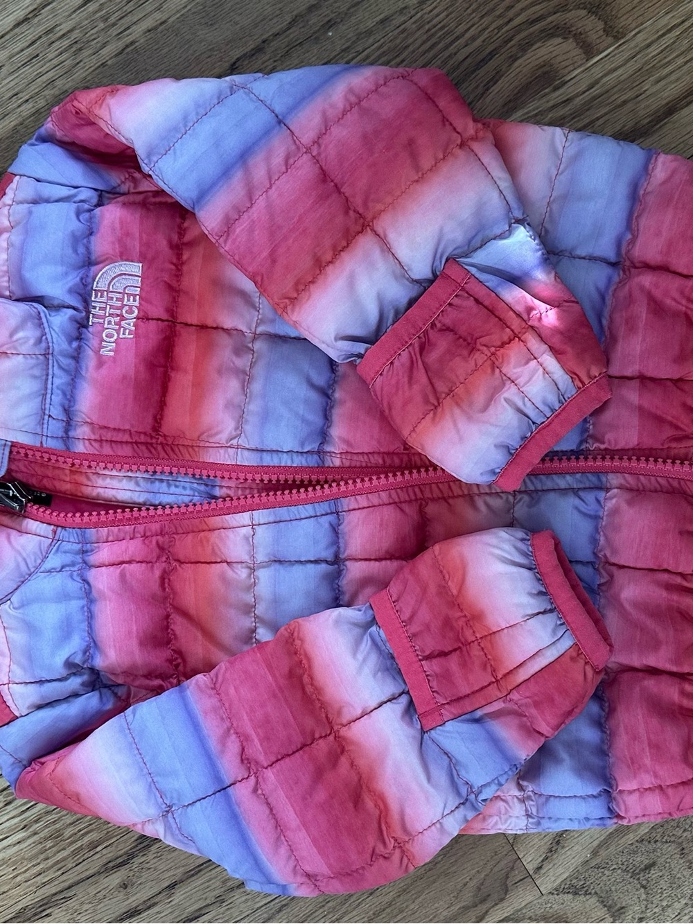 The North Face Kids Ombre Pink & Lavender Puffer Jacket